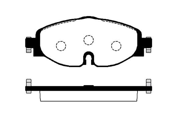 Jeu de 4 plaquettes de frein Raicam RA.0993.1