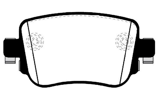 Jeu de 4 plaquettes de frein Raicam RA.0995.0