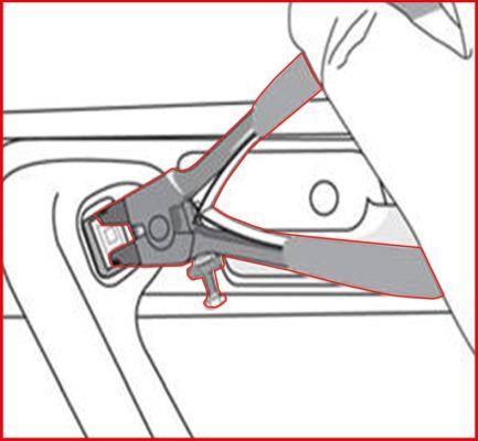 Outils pour portes, rétroviseurs et garnitures KS TOOLS ref. 115.1305