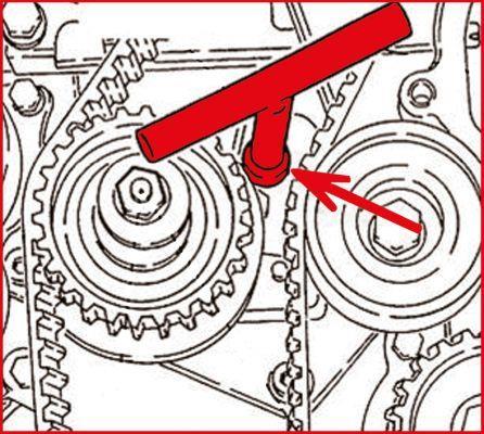 Levier galet tendeur de tension de courroie KS TOOLS ref. 150.1254