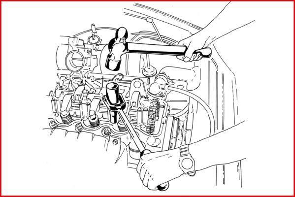 Clé à œil à frapper KS TOOLS 150.2096