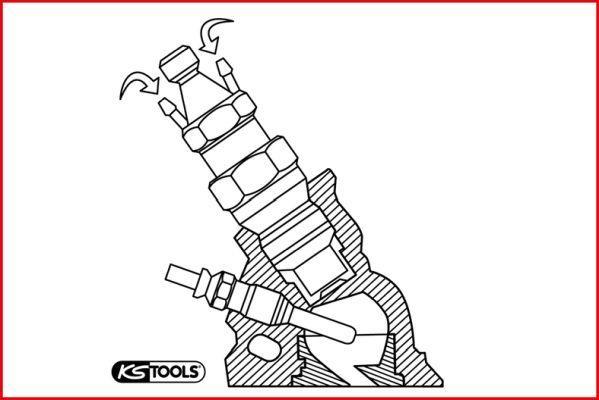 Douille longue pour injecteur diesel piloté KS TOOLS ref. 150.2312