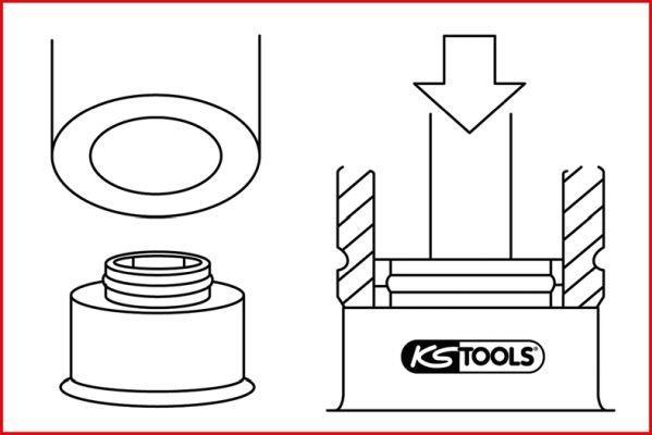 Kit de montage joint de queue de soupape KS TOOLS ref. 150.3510