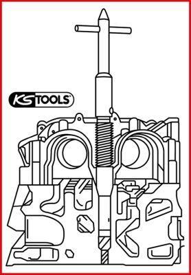 Coffret de nettoyage des sièges injecteurs KS TOOLS ref. 152.1395