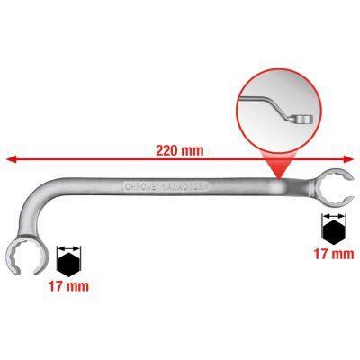 Clé 12 pans inclinées pour injecteurs KS TOOLS ref. 517.0057