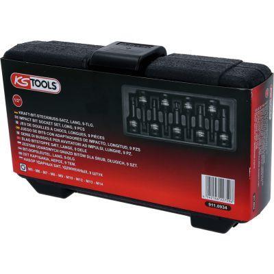 Coffret de douilles à chocs longue KS TOOLS 911.0934