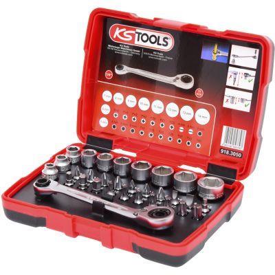 Coffret cliquets et douilles 1/4" KS TOOLS ref. 918.3050