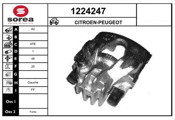 Étrier de frein SNRA ref. 1224247