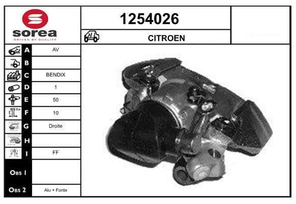 Étrier de frein SNRA 1254026