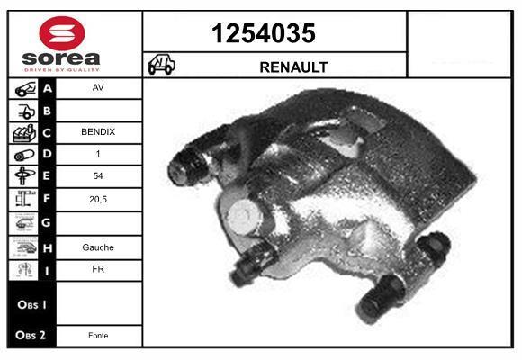 Étrier de frein SNRA ref. 1254035