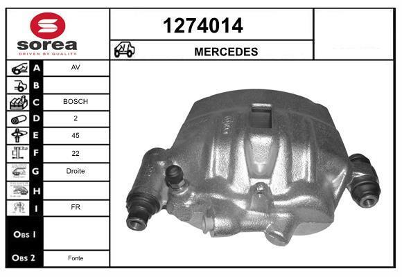 Étrier de frein SNRA 1274014