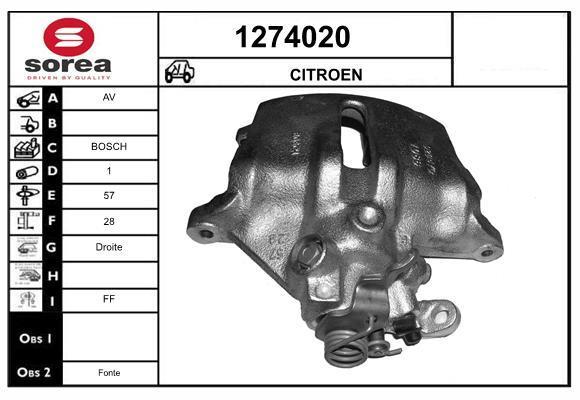 Étrier de frein SNRA 1274020