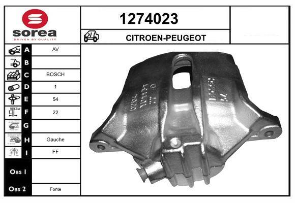 Étrier de frein SNRA ref. 1274023