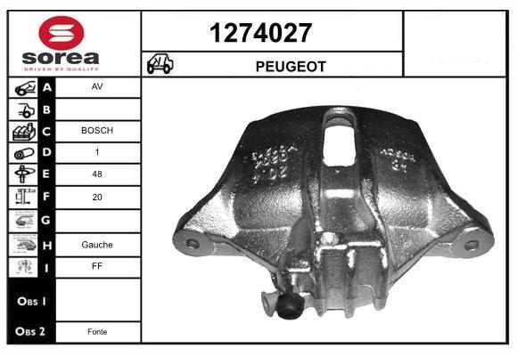 Pinça de travão SNRA ref. 1274027