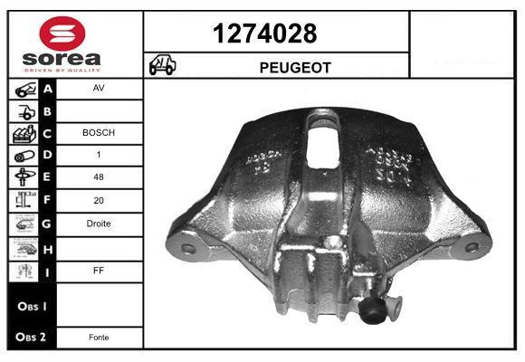 Étrier de frein SNRA ref. 1274028