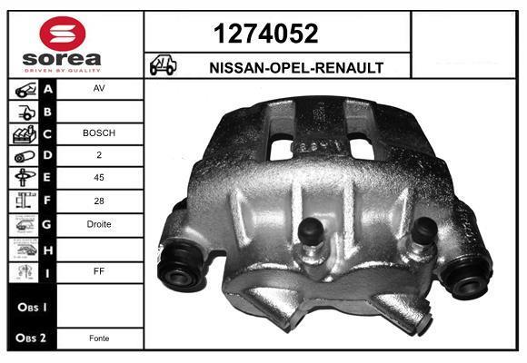 Pinza de freno SNRA ref. 1274052