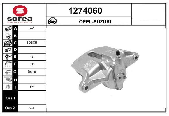 Étrier de frein SNRA ref. 1274060