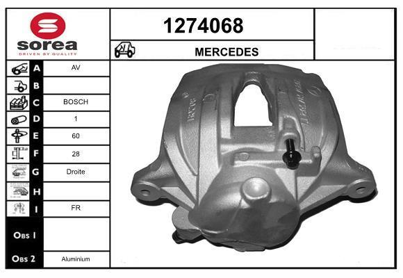 SNRA Étrier de frein pour RENAULT: Mégane, Talisman (Ref: 1164336