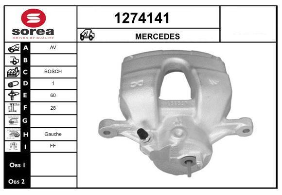 Étrier de frein SNRA 1274141