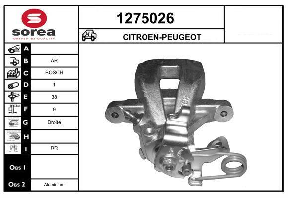 Étrier de frein SNRA 1275026