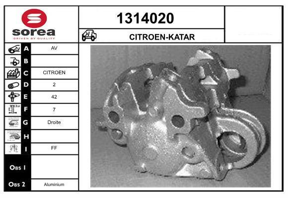 Étrier de frein SNRA ref. 1314020