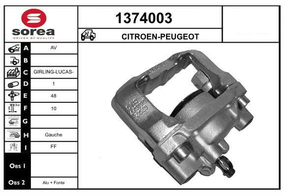 Étrier de frein SNRA ref. 1374003