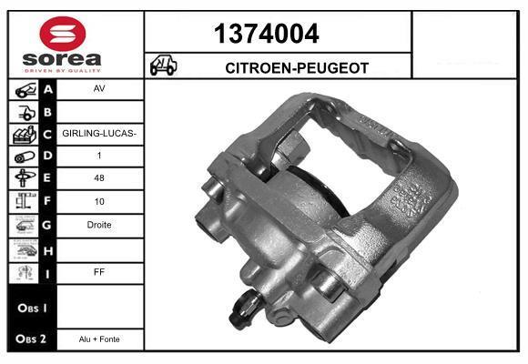 Étrier de frein SNRA ref. 1374004