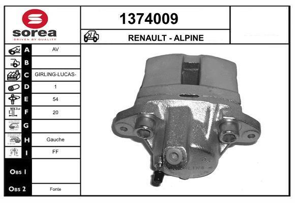 Étrier de frein SNRA ref. 1374009