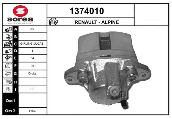 Étrier de frein SNRA ref. 1374010