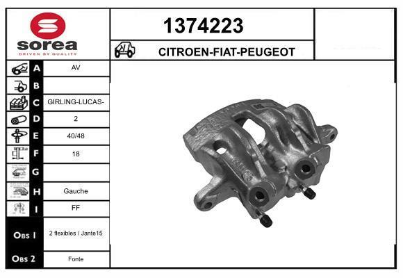 Étrier de frein SNRA 1374223