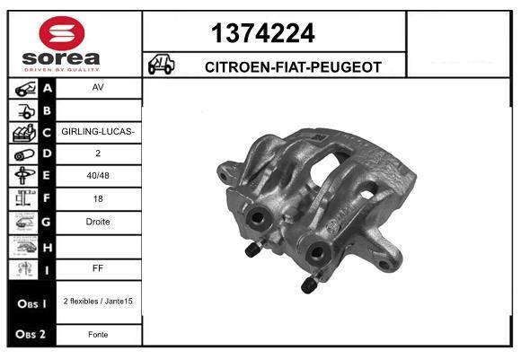 Étrier de frein SNRA 1374224