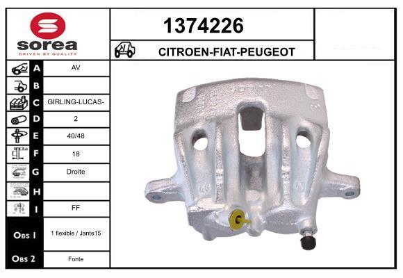 Étrier de frein SNRA 1374226