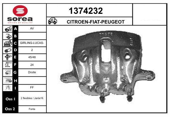 Étrier de frein SNRA 1374232