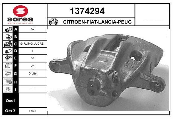 Pinza de freno SNRA ref. 1374294