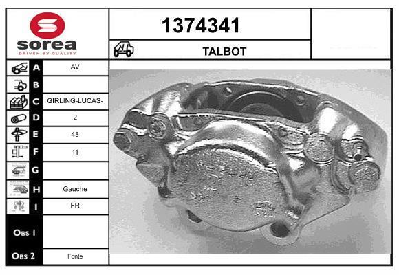 Pinça de travão SNRA ref. 1374341
