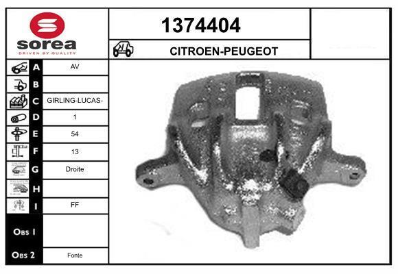 Étrier de frein SNRA ref. 1374404