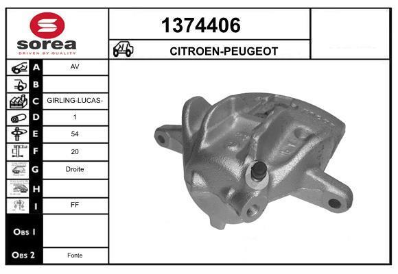 Étrier de frein SNRA ref. 1374406