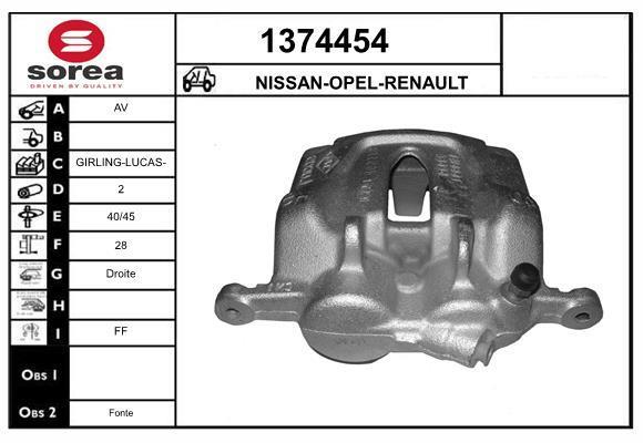 Pinza de freno SNRA ref. 1374454