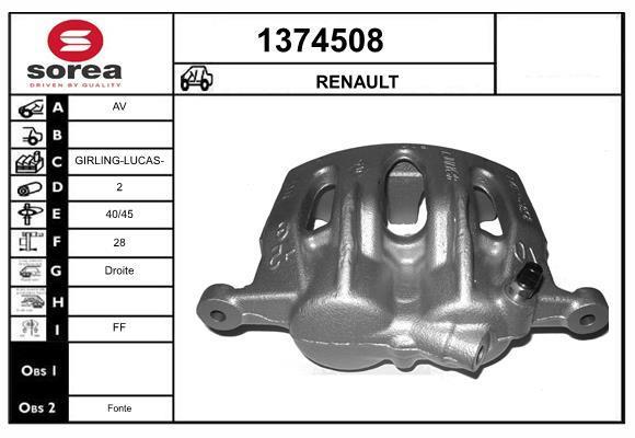 Pinza de freno SNRA ref. 1374508