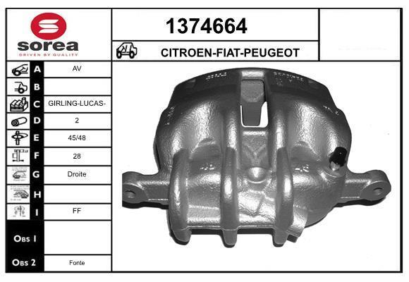 Pinza de freno SNRA ref. 1374664