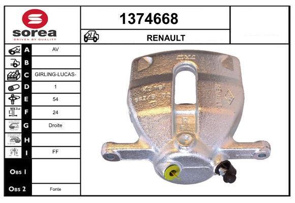 Étrier de frein SNRA 1374668