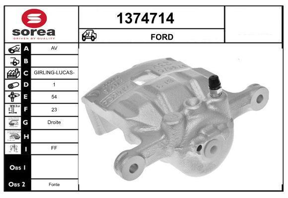 Pinza de freno SNRA ref. 1374714