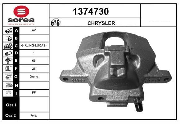 Pinza de freno SNRA ref. 1374730