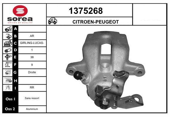 Étrier de frein SNRA 1375268