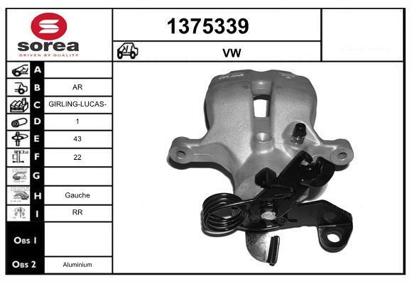 Étrier de frein SNRA ref. 1375339