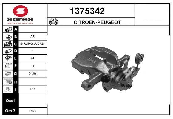 Étrier de frein SNRA ref. 1375342