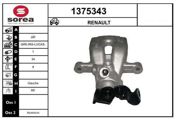 Étrier de frein SNRA 1375343