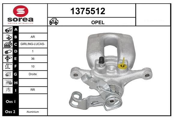 Pinza de freno SNRA ref. 1375512