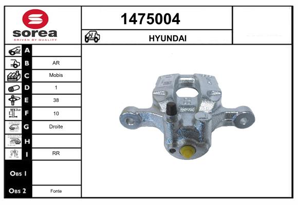Étrier de frein SNRA 1475004