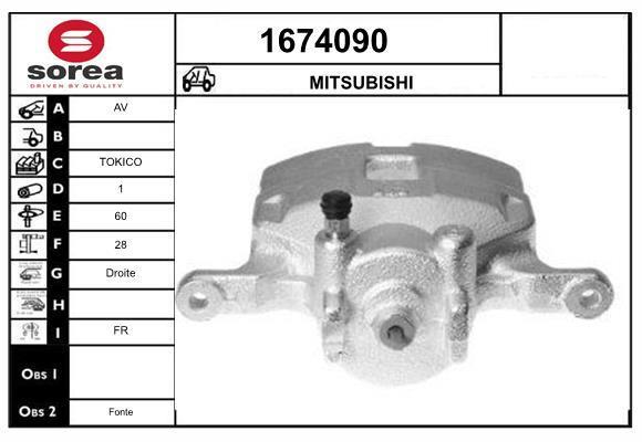 Pinza de freno SNRA ref. 1674090